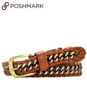 Patricia Nash Venette Braided Leather Belt
